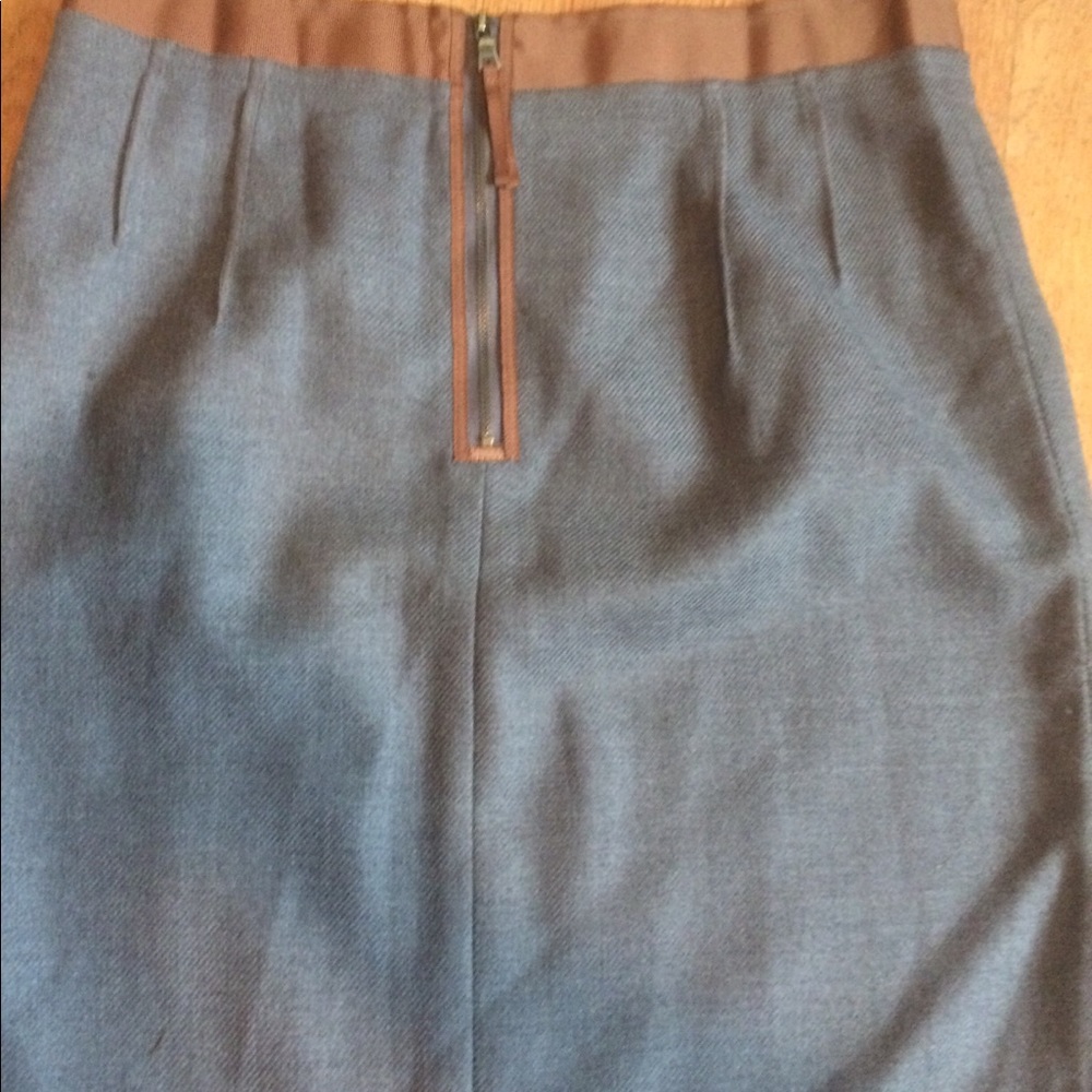 LOFT Gray wool skirt- perfect for the holidays!